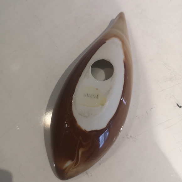 3 for$15 Vintage / MCM Marbled Swirl Pattern Brown And Ivory Ceramic Ashtray - Picture 5 of 8